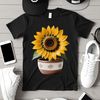 Vibrant Sunflower in HD Transparent Background A single high-resolution sunflower plant with a clear background in transparent PNG format.