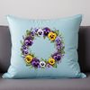 Beautiful Floral Garland on Transparent Background Floral wreath design made up of flowers and foliage on a transparent background.