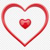 A high resolution love heart icon in PNG format for commercial and personal use.