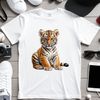 Beautiful Large Tiger Image A large, high-resolution image of a tiger in clear background, suitable for commercial or personal use.