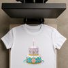 Free Transparent Cake Image A high-resolution transparent image of a birthday cake with clear background, suitable for sublimation printing.