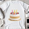 A high-resolution PNG image of a birthday cake with clear background, perfect for sublimation printing or commercial use.