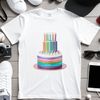 Decorative Cakes for Parties and Events A large, transparent PNG image of a decorative birthday cake with multiple tiers.