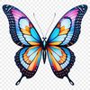 Free High Resolution Image A colorful insect with large wings and slender body.