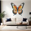 Detailed Insect Design PNG A detailed illustration of an insect in the shape of a butterfly with transparent layers, ideal for print or web use.
