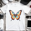 A colorful, transparent png image of a beautiful butterfly with delicate wings.