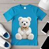 Cuddly Transparent Bear Icon A cuddly teddy bear with a clear transparent background, ideal for commercial or personal use.