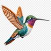 High-Resolution Hummingbird Wallpaper A colorful, high-resolution image of a hummingbird in mid-air, suitable for commercial or personal use.