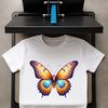 A transparent PNG image of a colorful butterfly with clear background.