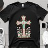 Intricate Christian Emblem A detailed illustration of a crucifix with intricate details, suitable for commercial use.