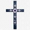 High Resolution Transparent Cross A high-resolution transparent cross with a clear background, suitable for various digital designs.