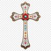 Simple Cross Transparent Background Clip Art A transparent PNG image of a simple religious cross with a clear background.