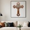 Classic Religious Symbol PNG Image A high resolution transparent PNG image of a classic religious symbol featuring a cross with a clear background.