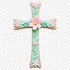 Beautiful Transparent Cross Design PNG A high-resolution transparent PNG image of a crucifix against a clear background.