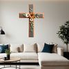 Simple White Crucifix Image A clear transparent PNG image of a simple white crucifix on a plain background.