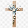Symbolic Cross Image A high-resolution PNG image of a crucifix with a clear background.