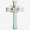 Beautiful Christian Symbol Clipart A simple crucifix icon with a clear background.
