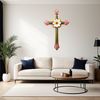 Free Transparent Crucifix PNG Image High resolution transparent PNG image of a simple floral crucifix on a clear background.