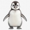 A small penguin perched on a rock, waddling along in its natural habitat.