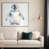 A high-resolution PNG image of a small, adorable penguin in a clear background, suitable for commercial or personal use.