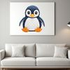 Cute Little Bird Portrait A high-resolution PNG image of a cute baby penguin with transparent background, suitable for commercial and personal use.