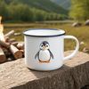Cute Waddling Penguin Character Design A high-resolution PNG image of a cute baby penguin with transparent background.