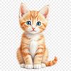 Cute Cat Portrait in PNG Format A small domestic cat in a playful pose, suitable for personal and commercial use.