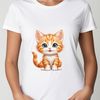 High-Res Cat Graphic A cute kitten sitting on a clear background, suitable for various design applications.