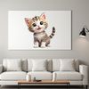 Kitten Portrait in High Resolution PNG A cute and adorable domesticated cat in a high resolution transparent PNG format.