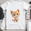 Cuddly Feline Companion Image A small domestic cat with soft fur and big eyes.