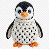 Cute Bird in Clear Background A small, cute penguin in a clear background.