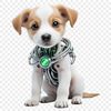 A small puppy with a clear background, suitable for high-resolution use in designs and prints.