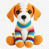 A high-resolution transparent image of a cute puppy with a clear background.