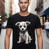 An illustration of a cute dog in transparent PNG format, ideal for high-resolution designs and DIY projects.