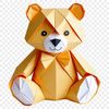 High-resolution transparent teddy bear icon in clear background, suitable for commercial or personal use.
