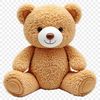 A large, high-resolution PNG image of a cute teddy bear with a transparent background.