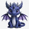 A detailed, high-resolution transparent PNG image of a mythical dragon with a clear background.