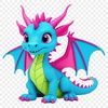 A large PNG image of a dragon featuring intricate details suitable for commercial use or personal projects.