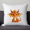 Colorful Dragon Graphic Design A high-resolution PNG image of a mythical creature with scales and wings, suitable for commercial use.