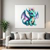 High Resolution Mythical Creature PNG A mythical dragon illustration in high resolution with a transparent background.