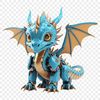 A high-resolution image of a mythical dragon with a clear transparent background.