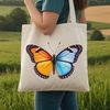 Close-up photograph of a butterfly's wings in clear background, suitable for print or digital use.