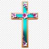 High-Res Christian Symbol Download A high-resolution transparent image of a cross symbol used in various religious contexts.