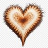 Heart Silhouette A high-resolution PNG image of a transparent love heart with a clear background.