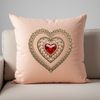 Beautiful Stylized Heart Illustration with Clear Background A transparent PNG illustration of a stylized heart icon with a clear background.