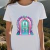 Fairy Door Illustration A transparent PNG image of a whimsical fairy door with intricate details and a clear background.