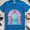 Delicate Door to Enchantment A small, delicate fairy door with a transparent background, suitable for commercial or personal use.