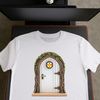 A small, intricately designed fairy entrance with a clear background.