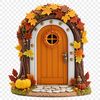 Enchanted Entranceway A transparent PNG image of a fairy door with a clear background, suitable for sublimation and commercial or personal use.