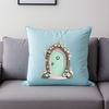 A small, transparent PNG image of a whimsical fairy door on a clear background.